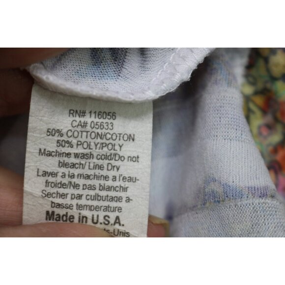 Jess & Jane 3/4 Sleeve Layered Mandala Colorful Top-Size Small-Wearable Art - Picture 6 of 11